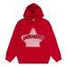 Men's Retro Fleece Hoodie With Spray Print & Towel Embroidery, Streetwear Pullover, Loose Fit, Trendy Design, Unisex Casual Sweatshirt_viptrois.com
