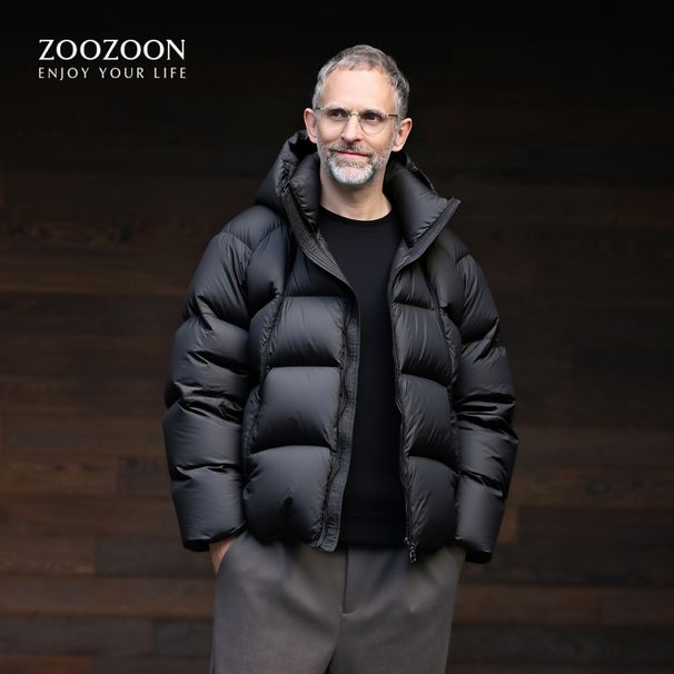 309G Winter New Solid Color Short Down Jacket Unisex Simple Versatile High-Quality Warm Coat Trendy_viptrois.com