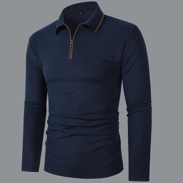 Nordmann Shanggu Cross-Border Foreign Trade European And American Men's Fashion Hot-Selling Long-Sleeve Polo Shirt_viptrois.com