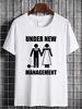 Under New Management Marriage T-Shirt S-2XL Top For Everyday Wear Graphic Stretched Comfortable Slightly Unisex Soft Fashion Breathable_viptrois.com