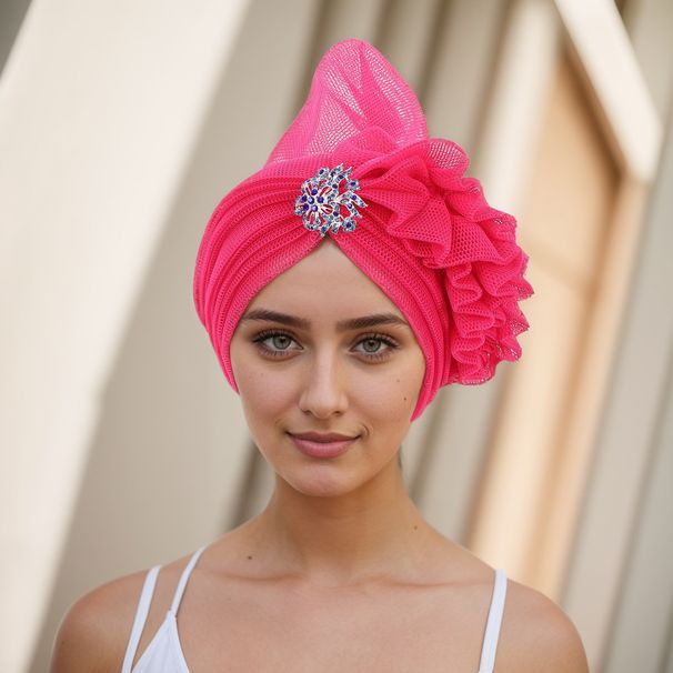New Laminated Fashion Accessories African Hats Multi Color_viptrois.com