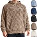Cross-border Men's Manufacturer Hooded Embroidered Loose Casual Sports Lamb Wool Pullover Hoodie For Men_viptrois.com