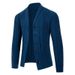 Pure Casual Sweater Export New Cross-Border Loose Long Sleeve Turn-Down Collar European And American Simple Jacket Men's_viptrois.com