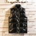 Men's Fashion Stand Collar Vest Sleeveless Jacket - Lightweight Quilted Puffer Gilet For Streetwear & Casual Wear (Black, M-4XL)_viptrois.com