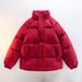 Trendy Couple's Vintage-Inspired Puffer Jacket - Winter-Ready Thickened Quilted Coat With Stand Collar For Casual Wear_viptrois.com