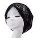 Women's Lace Pullover Hat Scarf – Dual-Purpose Breathable Confinement Cap With Floral Jacquard_viptrois.com