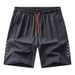 Special Edition Unisex Casual Sports Shorts Mid Range Youth English Inscription Three Quarter Pants Spring Summer Size_viptrois.com