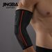 JINGBA Elbow Support Brace For Sports & Fitness - Compression Sleeve For Tennis, Weightlifting, Basketball, Cycling (Orange/Black/Green, M/L/XL)_viptrois.com
