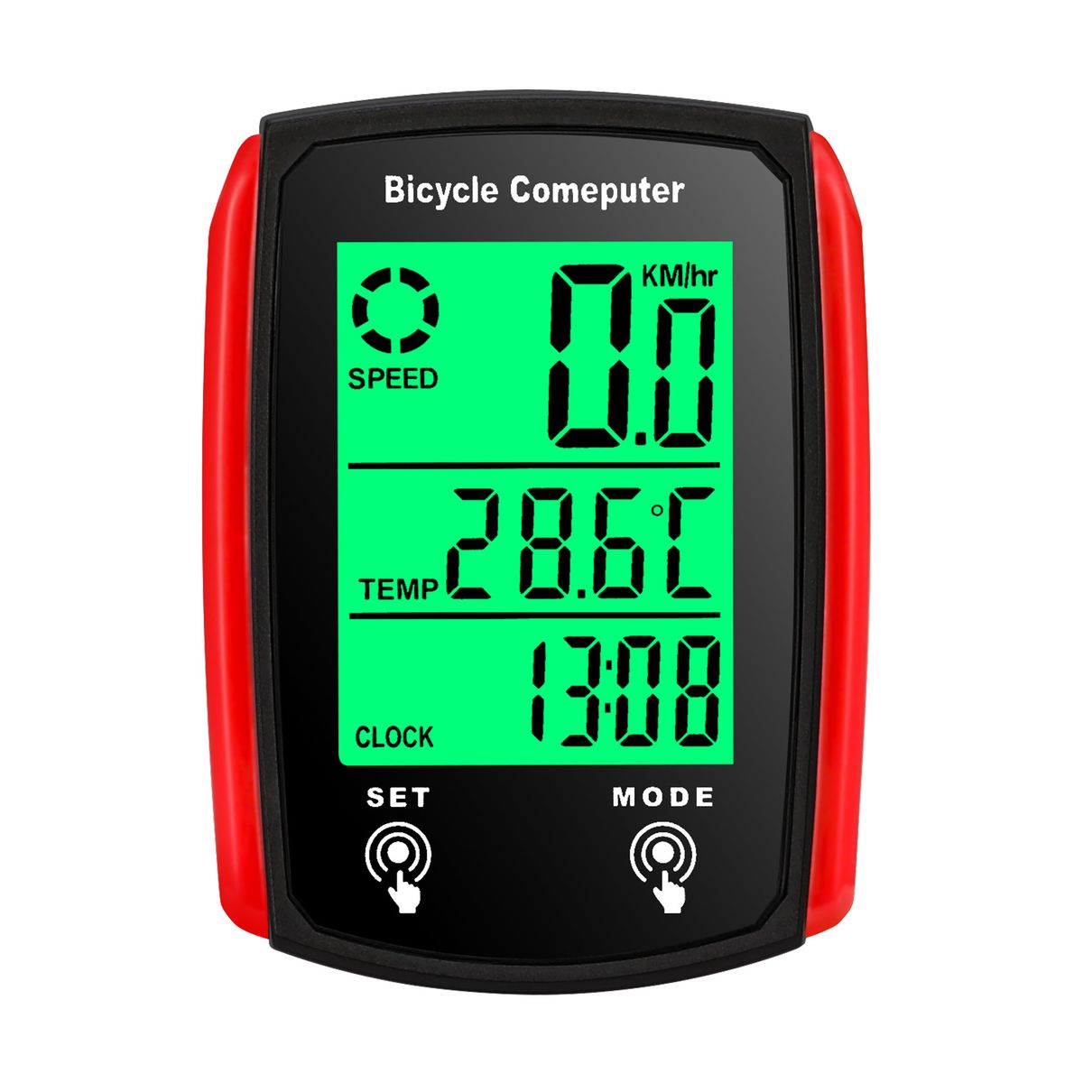 Bicycle Computer Road Backlight Waterproof Large Screen Speedometer Outdoor Mountain Bike Cycling Odometer_viptrois.com