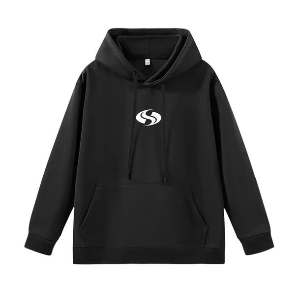 Men's Stylish Oversized Hooded Sweatshirt With Letter Print - Winter Casual Streetwear (Black, M-Xxxl)_viptrois.com