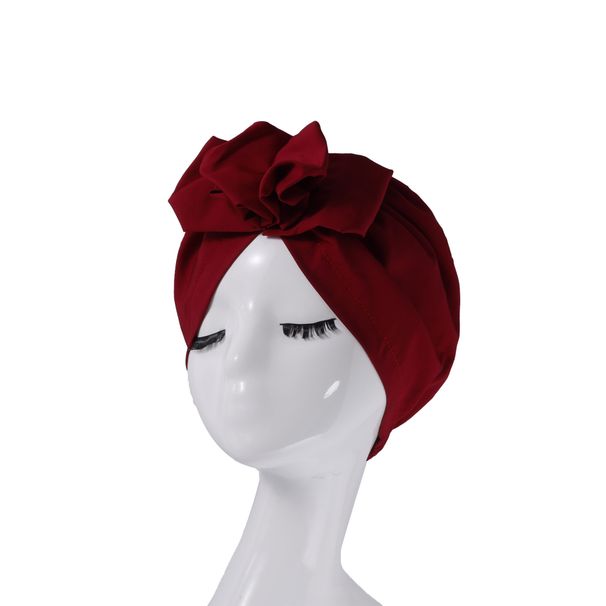 Women's French Retro Baotou Hat - European & American Style Cross-Border Flower Pullover Headscarf (Fashionable & Elegant, Winter Headwear)_viptrois.com