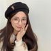 Your Baby Bear~ Cartoon Brown Wool Beret Women, Fashionable Elegant Artist Hat For Men In Autumn And Winter_viptrois.com