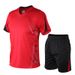 Men'S Sportswear Fitness Short-Sleeved Quick Dry Running Loose Casual Sportswear_viptrois.com