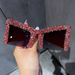 New Half Frame Cat Eye Diamond Sunglasses For Women Exaggerated Personality Trend Large Frame Fashion Ins Sunglasses For Men_viptrois.com