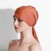 Curved Two-Tail Hijab – Solid Color Modest Headgear (Breathable Small Hat For Muslim Women Fashion Trends Hot-selling_viptrois.com