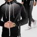 New Sportswear Men's Zippered Hooded Jacket With Honeycomb Print Casual Hoodie And Pants Set_viptrois.com