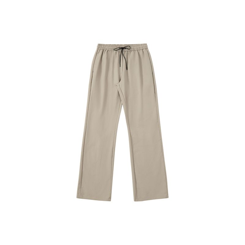 Men's Clothing Summer Scimitar Bootcut Cool Ice Skin Loose Slightly Flared Straight Slim Leg Long Casual Trousers_viptrois.com
