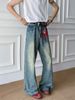 Men's Clothing Straight Casual Trendy Washed Sports Handsome High Street Loose Pants_viptrois.com