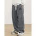 Men's Streetwear Cargo Pants - Loose Fit Straight Leg Workwear Joggers With Drawstring Waist For Casual & Urban Style_viptrois.com