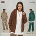 Pure Pure ARTIE Men's Clothing | 2025 Autumn Winter New Fleece 350G Double Zipper Loose Trendy Brand Hooded Sweatshirt_viptrois.com