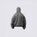 Men's Streetwear Hooded Zip-Up Sweatshirt Winter Fashion Hip Hop Oversized Pullover With Ribbed Hem_viptrois.com