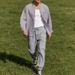 Men's Clothing Spring And Autumn New Men's Casual Linen Long Sleeved Stand Up Collar Shirt Workwear Cuffed Trousers Suit Men_viptrois.com