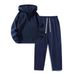 Men's Clothing Women's Half-Zip Tracksuit Set - High Neck Pullover With Wide-Leg Joggers_viptrois.com