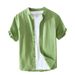 Men's Clothing Shirt Men's Casual Breathable Short Sleeve Shirt_viptrois.com
