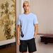 Breathable Cotton Casual Short Sleeve T-Shirt & Shorts Set For Men - Lightweight Summer Outfit, Gym & Streetwear_viptrois.com