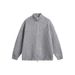 Men's Stand Collar Knitted Cardigan – Cleanfit Lazy Style, Unisex Oversized Sweater Jacket (M-3XL, White/Gray/Black/Red/Apricot White)_viptrois.com