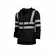 Men's Sweater Zipper Reflective Strip Cardigan Sanitation Suit Hooded Fleece Reflective Strip Jacket Men_viptrois.com