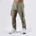 Men's clothing cargo pants Thin elastic leg running training pants_viptrois.com