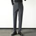 Business suit trousers men's slim straight casual trousers men's advanced drape anti wrinkle non iron trousers men_viptrois.com
