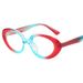 Women's Eyewear Frames Oval Fashion Flat Mirror TR90 Core Frame Ladies Sunglasses Anti Blue Light Personality Glasses_viptrois.com