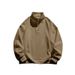 Men's Clothing Spring And Autumn Stand Up Collar Pullover Loose Casual Suit Half Zipper Design Sweater_viptrois.com