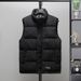 Men's Corduroy Vest Stand Collar Slim Fit Winter Warm Casual Layering Waistcoat With Side Pockets_viptrois.com