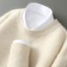 First Line Ready Made 100 Wool Sweater Men's Half High Collar Thickened Autumn And Winter Loose Pullover Sweater Knitted Bottoming Shirt_viptrois.com