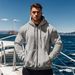 Men's Fleece Hooded Sweatshirt - Warm & Stylish Pullover With Multiple Pockets For Fall & Winter (Available In S-XXXL, Black/Navy/Khaki/Grey)_viptrois.com