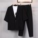 Men's Clothing Summer Casual Short Sleeves Stylish Small Suit Jackets Mature Style Men's Suits_viptrois.com