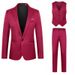 Men's Clothing Business Casual Suits Men's Suits Trousers Vest Three Piece Suit_viptrois.com