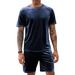 Men's Clothing Solid Color Sportswear Set Breathable Running Basketball Short Sleeve T-Shirt & Shorts - Lightweight Polyester Comfort Fit For Gym _viptrois.com