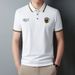 Men's Clothing High Quality Embroidered Polo Shirt Men's Short Sleeved Tops For Middle Aged And Young People_viptrois.com