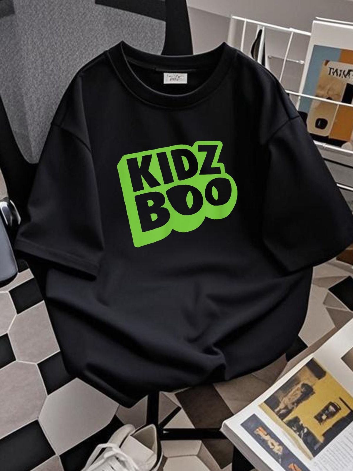 KIDZ BOP - Spooky Halloween Design T-Shirt Summer Print Round Neck Short Sleeve Stylish Stretched Versatile Female T-Shirt For Women Casual Streetwear Women Casual Slightly Top For Everyday Wear Comfortable Graphic Soft Breathable Designer Clothes_viptrois.com