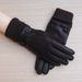 Men's Gloves autumn and winter non falling velvet warm touch screen gloves women's cotton outdoor cycling leather v plus velvet fashionable Gloves _viptrois.com