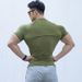 Men's Quick Dry Workout T-Shirt Muscle Fit Gym Training Shirts Breathable Stretch Athletic Tee Summer_viptrois.com