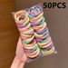 Kids Clothing Simple Temperament Hair Rope Rubber Band Head Tie High Elastic Durable Hair_viptrois.com