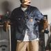 Retro Workwear Denim Jacket, Trendy Loose And Versatile Top, Men's Shirt Type Jacket_viptrois.com
