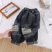 Children's clothing Boys' ripped doily jeans spring and autumn new style children's handsome casual pants boys' versatile pants trendy_viptrois.com