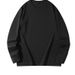 Manufacturer Wholesale Men's Pure Cotton Long Sleeve Solid Color Round Neck Versatile Trendy Autumn Casual Base Shirt_viptrois.com