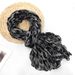 Twist Braid Wrinkled Simple Versatile Autumn Winter Floral Shawl Bali Silk Scarf For Women_viptrois.com